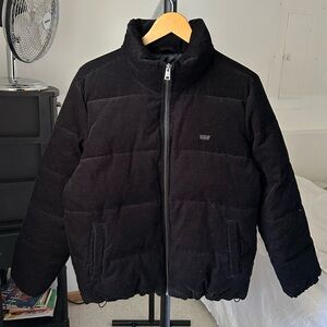 Levi’s Corduroy Puffer Jacket Black Women’s Large